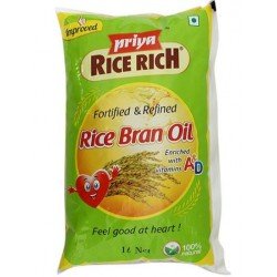 Priya Rice Bran Oil - 1 Litre